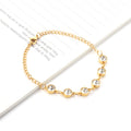 White Zircon Pendant Chain Bracelet Design for Women and Girls in Wholesale Price As Summer Gift