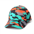 Custom Designer 6 Panel Camouflage All Over Printing Curved Baseball Caps Fashionable Metal Buckle Sports Hats for Men Women