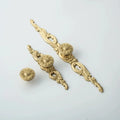 Modern European Vintage French Durable Round Brass Cabinet Handles and Wardrobe Pulls Hardware for Living Room Furniture