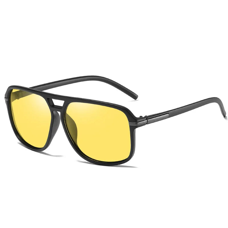 Color Changing Sunglasses Male New Driving Night Vision Sunglasses Polarized Sunglasses Day and Night Use Retro PC TAC Unisex