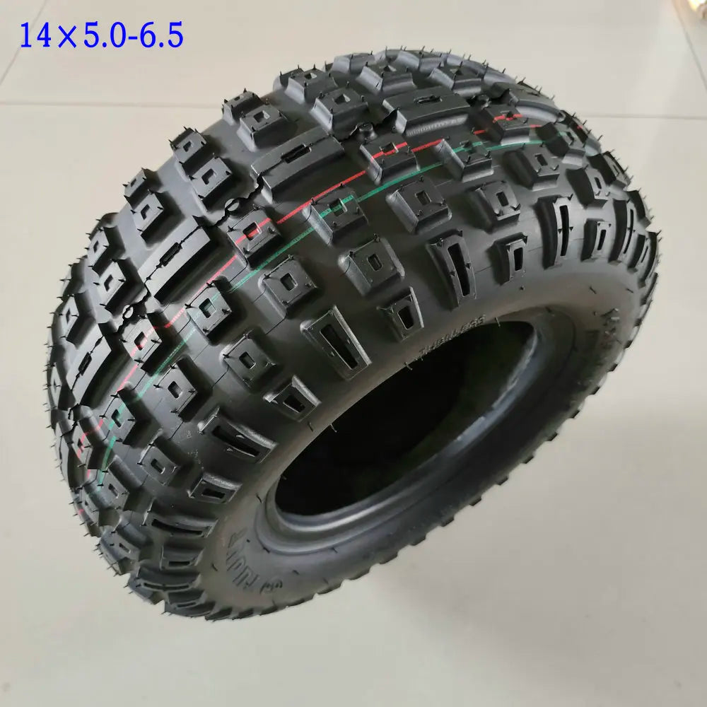 14 Inch Vacuum Tire 14x5.00-6.5 or 130/70-6.5 TUOVT Outer Tyre for Electric Scooter ATV UTV DIY PART