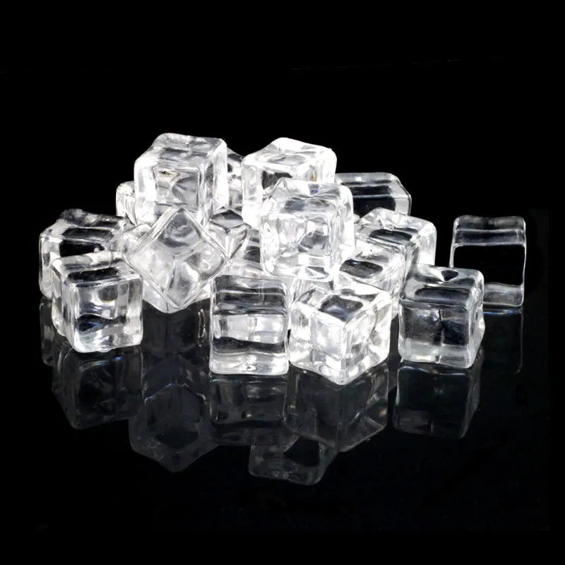 Yiwu Wintop Fashion Accessories 3d Simulation Transparent square Ice Cube Design Cabochons for Decoration