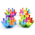 7 Grids Silicone Ice Pop Cream Mold With Sticks BPA Free Popsicle Mold Reusable Easy Release Make Popsicle Molds Ice Creams