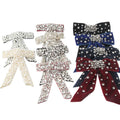Luxury European and American Style Personality Hairpin Ladies Full Diamond Beaded Pearl Bowknot Hairpin