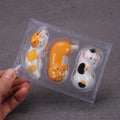 Cute Kitten Ceramic Chopsticks Rest Holder with PVC Pen Korean Style Flatware Ornaments Disposable Handicraft Set
