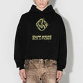 Custom Print Cotton Heavyweight Pullover Graphic Hoodie Manufacturer OEM Plain Black Dtg Print Cut Edge Cropped Hoodie Men