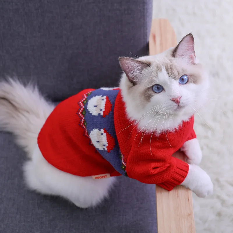 2023 Wholesale Good Price New Cute Christmas Pet Clothing Dog Clothes Year End Festival Season Cat Clothes