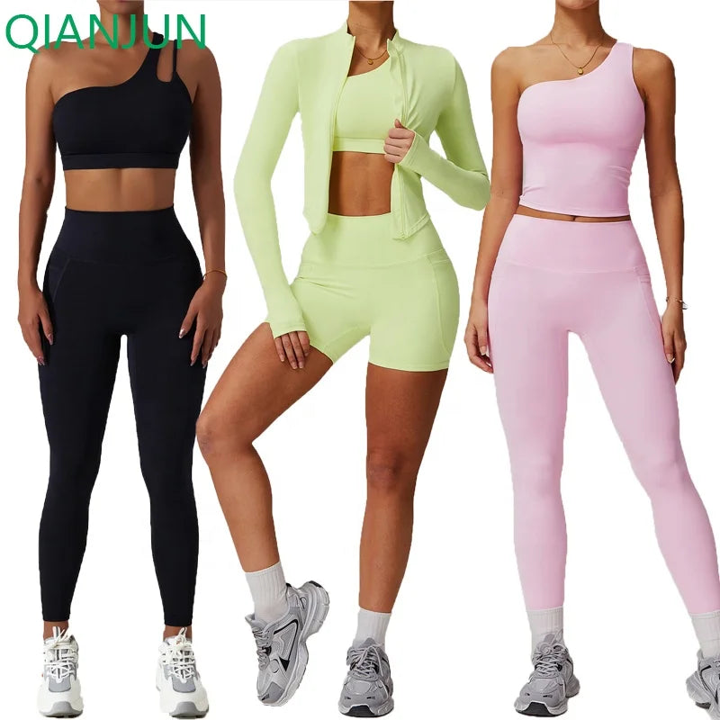 2025 New Fitness Gym Wear Women Yoga Sets Casual  Women Yoga Set Sports Fitness Active Running Workout Sets