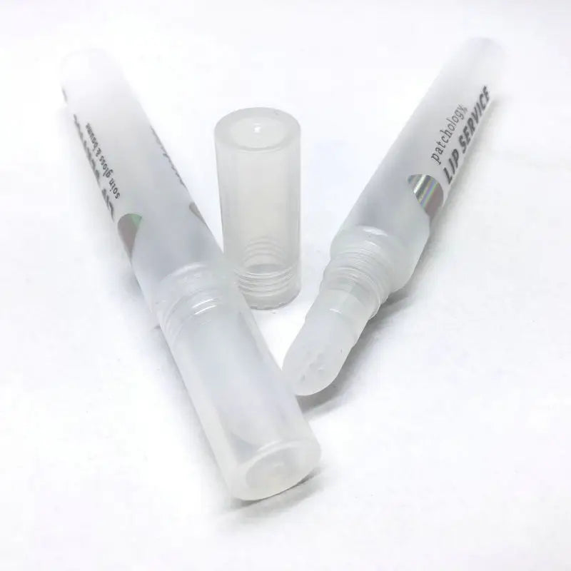 White Soft Plastic Lip Gloss Facial Cleanser Tube Soft Brush Eyeliner Empty Tube Cosmetic Packaging Material Soft Tube Lipstick