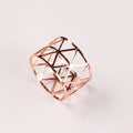 Table Accessories Napkin Geometry Metal Napkin Ring Wedding Table Cloth Ring