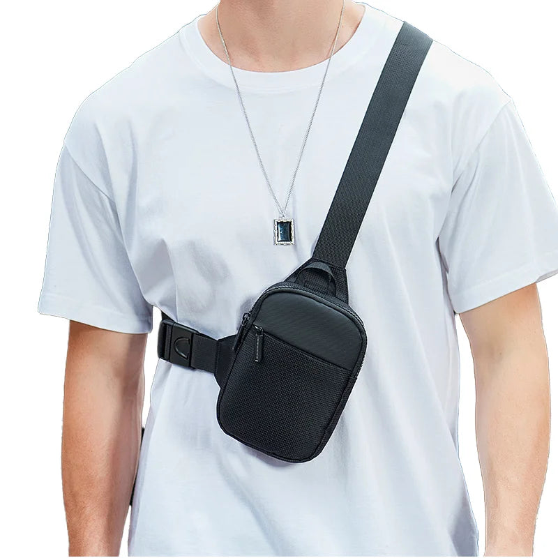 Crossbody Bag Style Street Sports Mini Chest Bag Cross Small Custom Blank Cell Phone Shoulder Sling Bag for Men Man