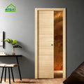 Modern Manual Finished Pocket Interior Wood Door with Sound Insulation Sliding in Wall Pocket Design
