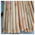 Long Varnished Wooden Broom Stick with Plastic and PET Broom Head for Home and Outdoor Use Dustpan Included Bag Packed