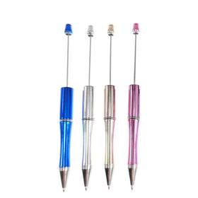 Wholesale Custom Bulk Beaded Ballpoint Pen Beads Diy Charms Cartoon Silicone Focal Beads for Pens Making