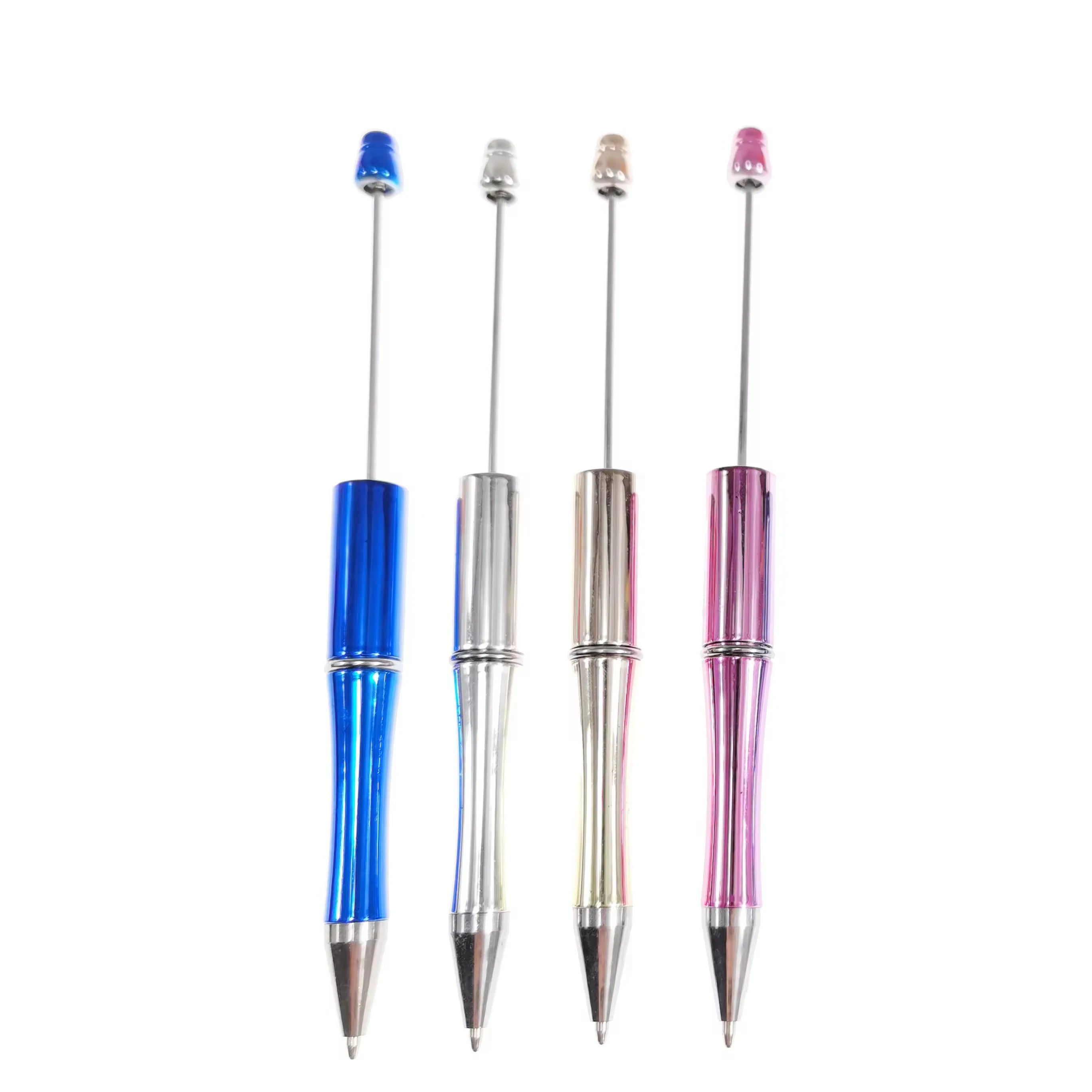 Wholesale Custom Bulk Beaded Ballpoint Pen Beads Diy Charms Cartoon Silicone Focal Beads for Pens Making