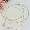 Blingbling Sparkling Collar 10-13 mm Natural Baroque Freshwater Pearl AAA Grade Platinum/18K Gold Plated Luxury Necklace Super