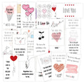 21pcs Lunchbox Cards Inspirational Love Cards Anniversary Bento Couples Fun Valentine's Day Cards