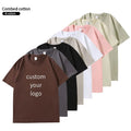 Heavy Weight 100% Combed Cotton t Shirts for Men Custom Printing Embroidery logo Men's Round Neck t Shirts