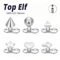 F136 Titanium Microdermal Piercing Surface Internally Threaded Gem Ends Dermal Skin Diver Hide Medusa Piercing Body Jewelry