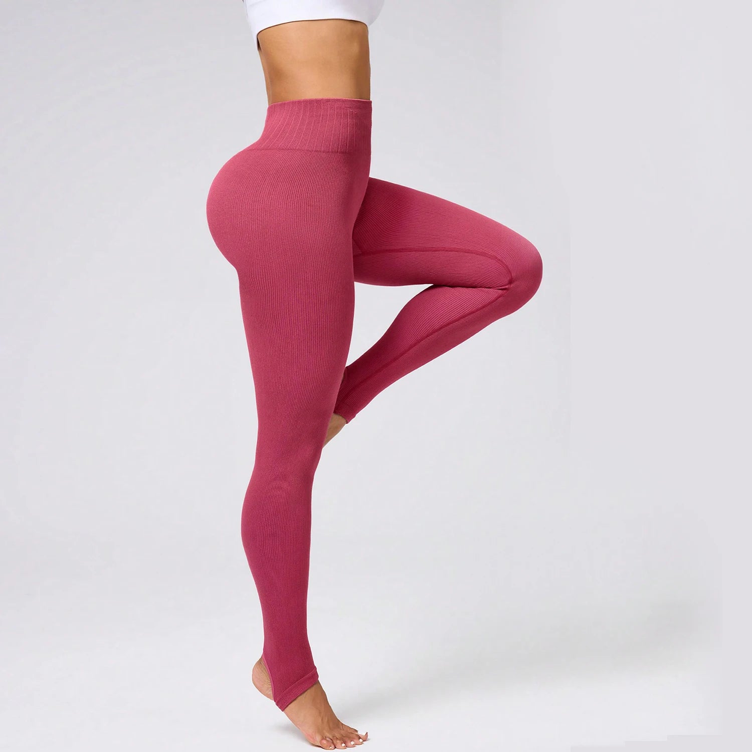 FLW Women's High-Waisted Soft Yoga Pants Gym Running & Workout Leggings with Elastic Waist Closure Tummy Control & Print Pattern