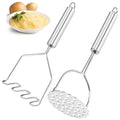 Heavy Duty Metal Food Masher for Avocados Beans Vegetables Potato Ricer Stainless Steel Wire Potato Masher