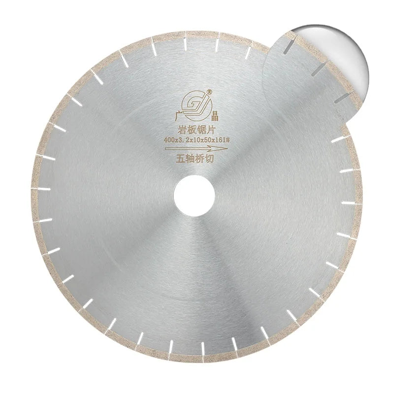 15.8 Inch 400 Mm U-shape Sharp Diamond Saw Blade for Cutting Rock Slabs 5-axis Bridge Cut Diamond Saw Blade