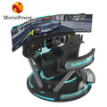 VR Racing Simulator 9D Driving Arcade Machine with Fiberglass & Metal Construction for Indoor Public and Airport Use