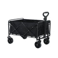 Lightweight Portable Folding Utility Grocery Shopping Wagon Cart with Wheels for Shopping Sports Camping Beach and Garden