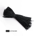 1000 Pieces Per Pack Black Cotton RopeClothing Accessories Safety Sealing Clothing Hanging Label Rope