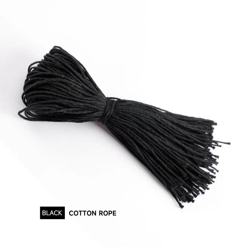 1000 Pieces Per Pack Black Cotton RopeClothing Accessories Safety Sealing Clothing Hanging Label Rope