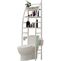 2021 Large-capacity Freestanding Metal Floor-to-ceiling Storage Shelf for Bathroom Hand Tools