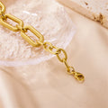 New Design Gold Plated 18K Vintage Style Stainless Steel Bracelet for Women Adjustable Chain Link Jewelry for Parties Gifts