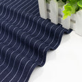 Factory Price 82% Cotton 14% Polyester 4% Spandex Stripe Knitted Denim Fabric for Children Trousers