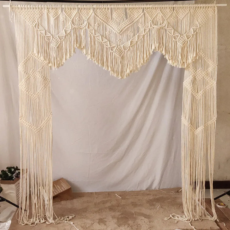 Woven Boho Macrame Hand Home Decor Living Room Big Size Wall Hanging Tapestry