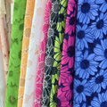 High-end Classic Royal Blue Chiffon Hole-cut Embroidery Dress Fabrics