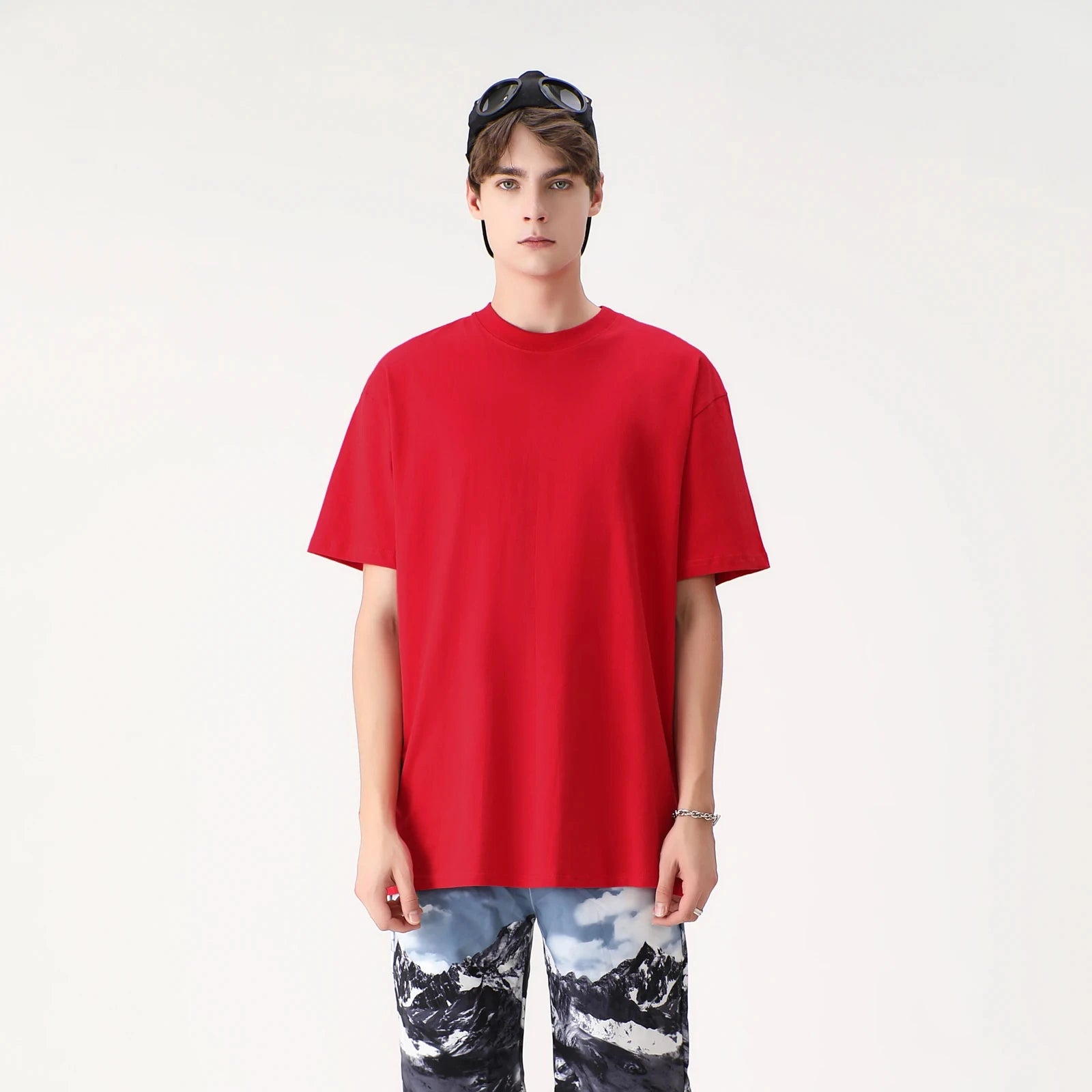 Men's T-shirts Vintage t Shirt Wholesale 100% Cotton 230G Women Plain Unisex Blank Oversize Casual White Tshirts