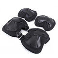 Adjustable Tactical Hard Shell Elbow & Knee Pads with EVA Material for Paintball Biking CS Shooting Sports