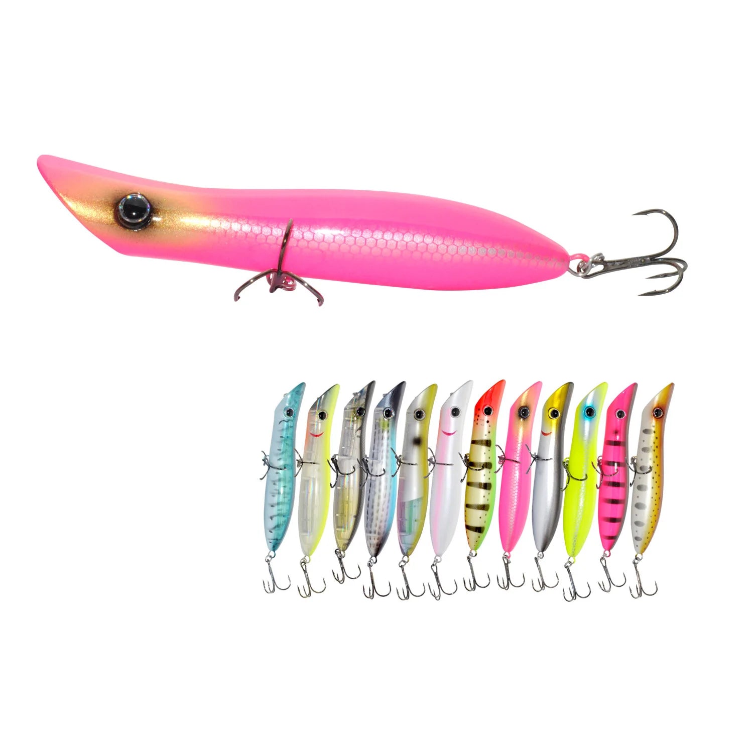 Sinking Popper Lure 110mm 38g Plastic Hard Bait Swimbait Fishing Gear Artificial Fishing Lure ABS Plastic Bait