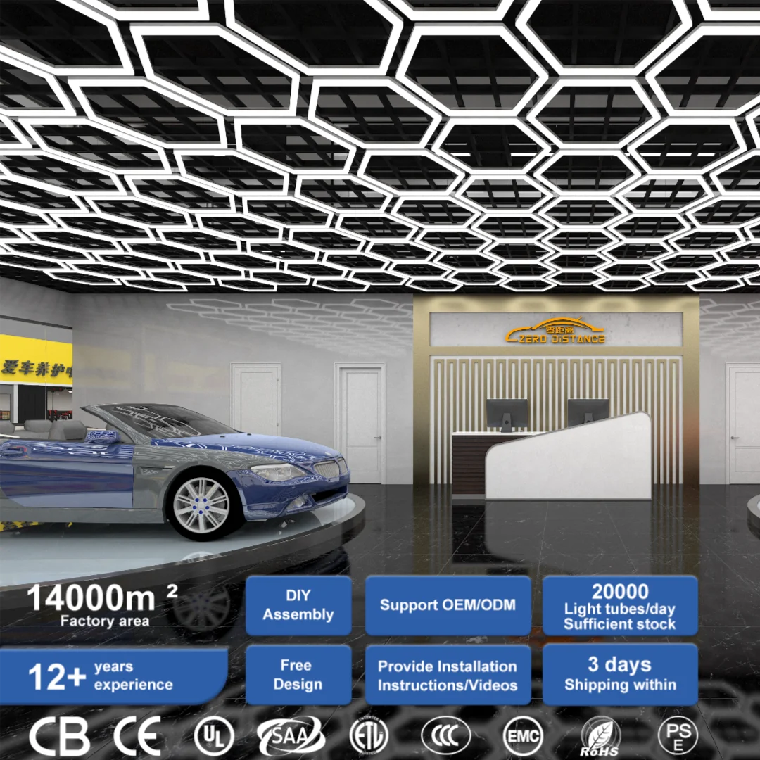 ZT/C203 Good Quality Car Showroom Lamp Led Linear Car Detailing Light Aluminium Roof Showroom Lighting