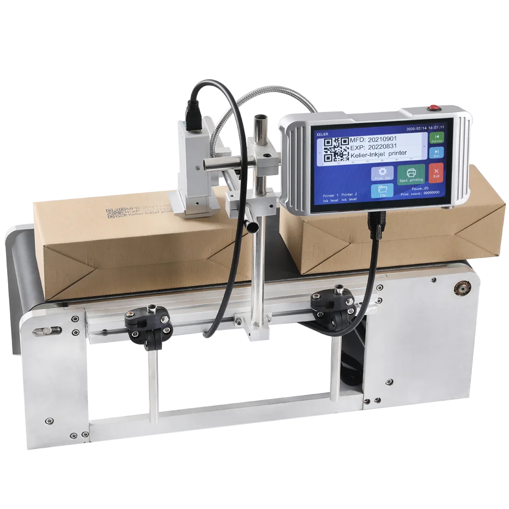 Kelier TIJ2.5 Automatic Expiry Date Inkjet Coding Printer Bag Code Printer