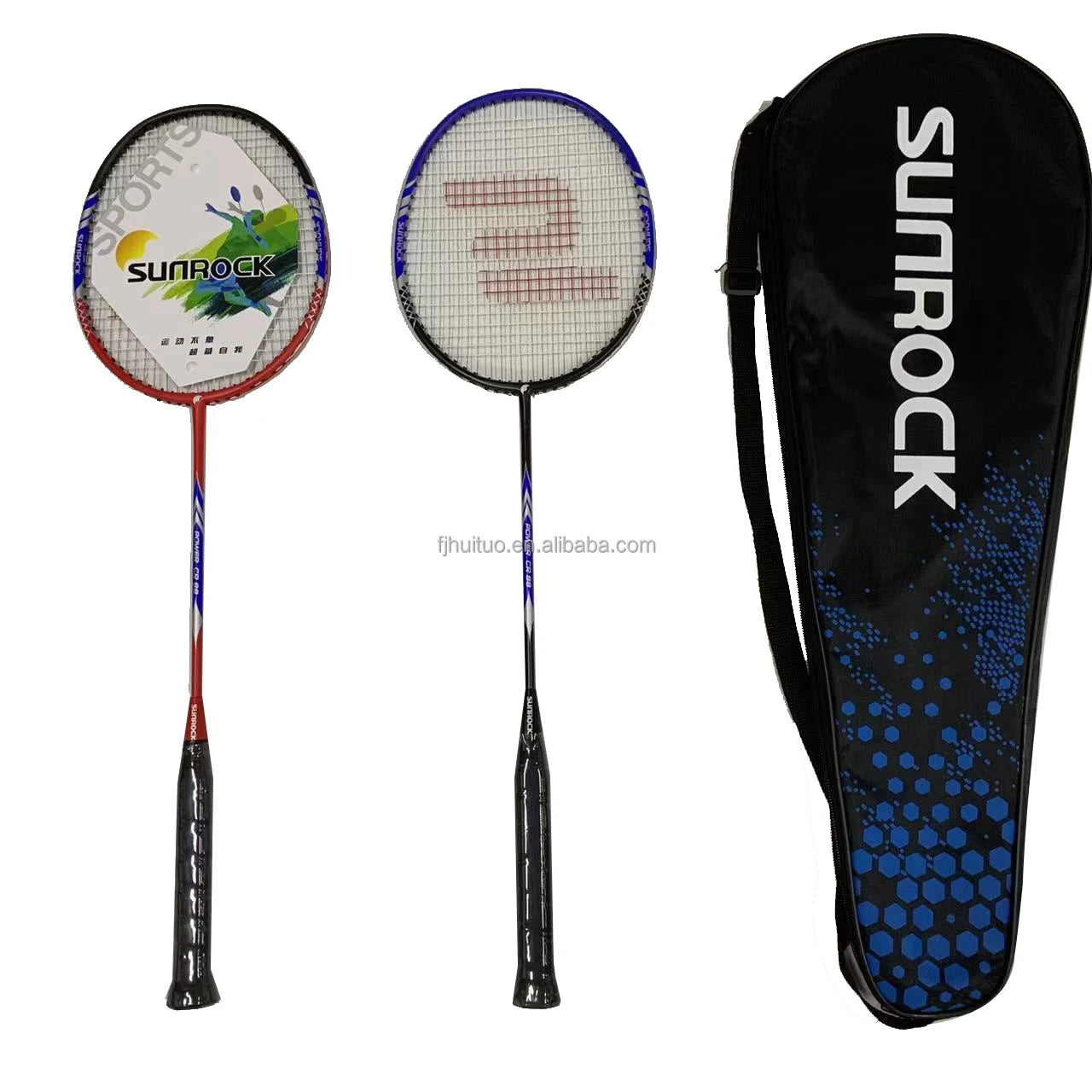 Turbopro Indoor/Outdoor Sports Equipment Hard/Soft Badminton Racket Set with PU Grip Chinese Original