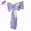 Reador Wholesale Home Textiles Wedding Banquet Satin Chair Sashes 100% Polyester Customized Colors Reusable Durable Chair