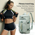 Large Capacity Unisex Duffel Gym Bag with Shoe Compartment Fashionable Multi-Functional Sports Travel Backpack for Men Women