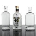 China Factory Sales Super Flint White Glass Gin Vodka Bottles Spirit Liquor Glass Bottle with T-cork Sealing