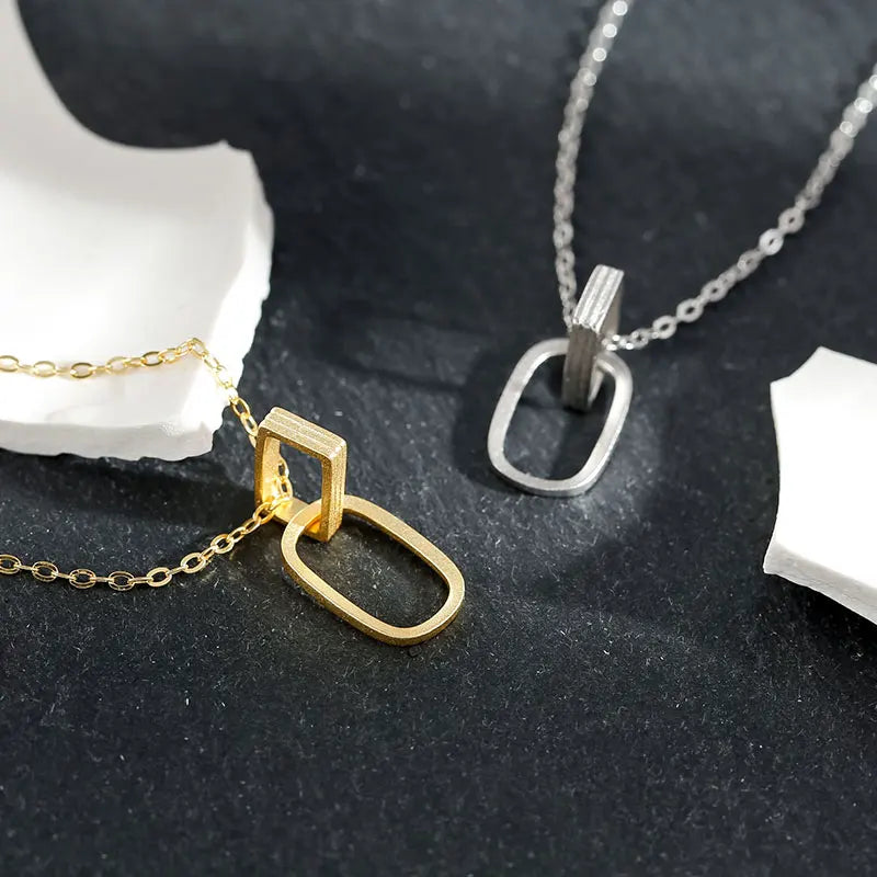 Minimalist Jewelry Custom Pendant New Fashion 925 Sterling Silver Necklace