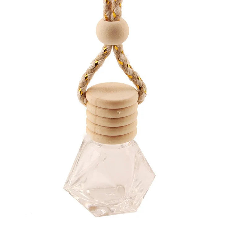 Aromatherapy 8ml Hanging Empty Car Air Freshener Essential Oil Diffuser Car Perfume Aroma Bottle