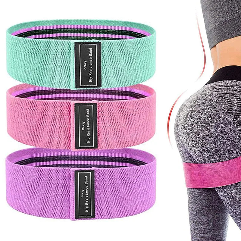Fitness Latex Resistance Band Loop Yoga Workout Band Polyester Buttocks Expansion Bands for Home Indoor Exercise Sport Equipment