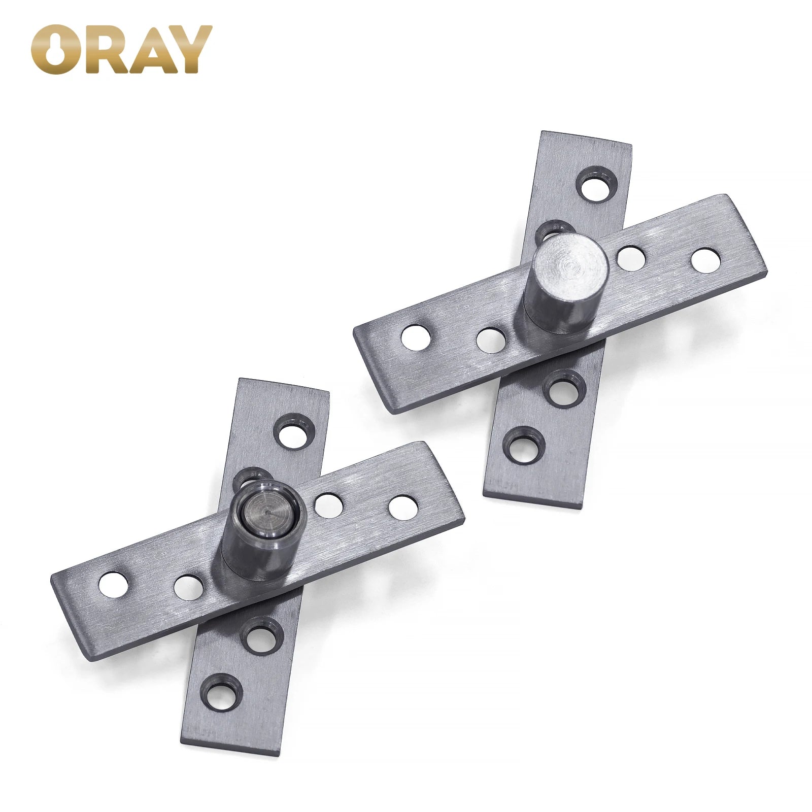 Adjustable 360 Degree Rotating Door Pivot Hinge Easy Installation Stainless Steel Wooden Glass Invisible Door Joints