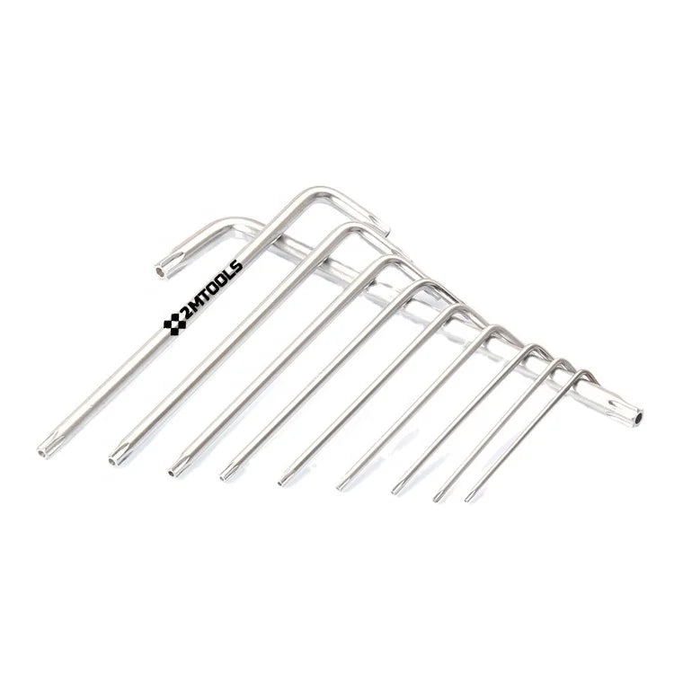 T10-T55 L Shape Allen Keys Torx Wrench With Hole