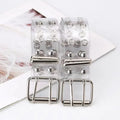 New Cross-border Fashion Transparent Belt with Punk Style Double Exhaust Eye Ladies Belt Jeans Belt for Women